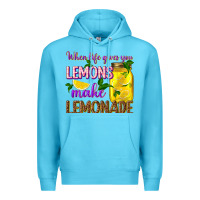Ocean Blue when life gives you lemons make lemonade Premium Hoodie - texasbilliewilder