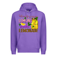 Purple when life gives you lemons make lemonade Premium Hoodie - texasbilliewilder