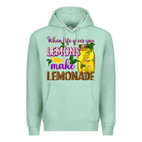 Seafoam when life gives you lemons make lemonade Premium Hoodie - texasbilliewilder