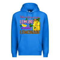 True Royal when life gives you lemons make lemonade Premium Hoodie - texasbilliewilder