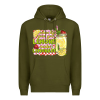 Army Green when life gives you lemons make lemonade Premium Hoodie - texasbilliewilder