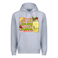 Heather Grey when life gives you lemons make lemonade Premium Hoodie - texasbilliewilder