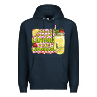 Navy when life gives you lemons make lemonade Premium Hoodie - texasbilliewilder