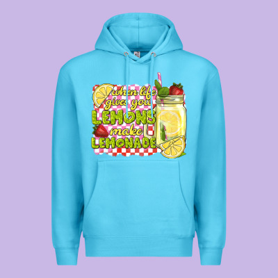 When Life Gives You Lemons Make Lemonade Premium Hoodie Designed By Texasbilliewilder