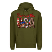 Army Green barn in the usa Premium Hoodie - Zillion Design Studio
