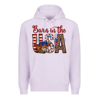 Lilac barn in the usa Premium Hoodie - Zillion Design Studio