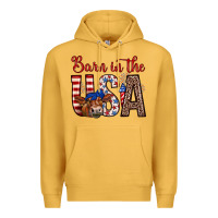 Mustard barn in the usa Premium Hoodie - Zillion Design Studio