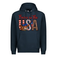 Navy barn in the usa Premium Hoodie - Zillion Design Studio
