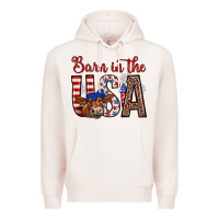 Pale Pink barn in the usa Premium Hoodie - Zillion Design Studio