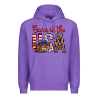 Purple barn in the usa Premium Hoodie - Zillion Design Studio