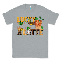 Heather Grey lucky a latte Classic Tee - FaDigitalArtStudio
