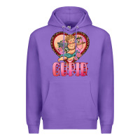 Purple cupid heart Premium Hoodie - RanaPortraitStore