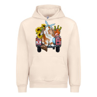 Sandshell easter truck with bunny sunflowers and eggs Urban Hoodie - RanaPortraitStore