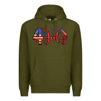 Army Green 4th of july zillion Premium Hoodie - Zillion Design Studio