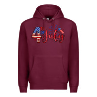 Burgundy 4th of july zillion Premium Hoodie - Zillion Design Studio