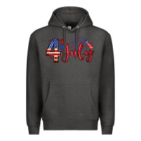 Charcoal Heather 4th of july zillion Premium Hoodie - Zillion Design Studio