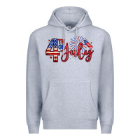 Heather Grey 4th of july zillion Premium Hoodie - Zillion Design Studio