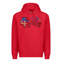 Red 4th of july zillion Premium Hoodie - Zillion Design Studio
