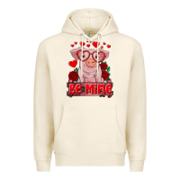 Tofu be mine valentine's day baby pig Premium Hoodie - RanaPortraitStore