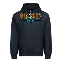 Navy blessed life Urban Hoodie - Zillion Design Studio