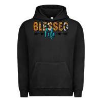 Pigment Black blessed life Urban Hoodie - Zillion Design Studio