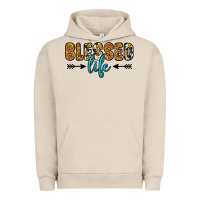 Pigment French Oak blessed life Urban Hoodie - Zillion Design Studio