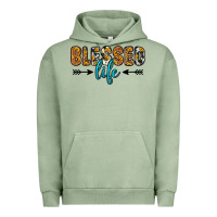 Pigment Oil Green blessed life Urban Hoodie - Zillion Design Studio