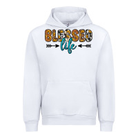 White blessed life Urban Hoodie - Zillion Design Studio