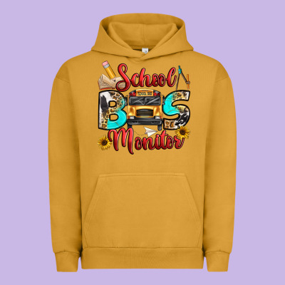 School Bus Monitor Urban Hoodie Designed By Texasbilliewilder