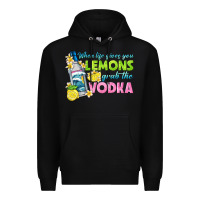 Black when life gives you lemons Premium Hoodie - texasbilliewilder