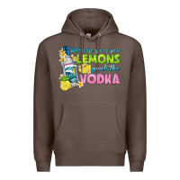 Coffee when life gives you lemons Premium Hoodie - texasbilliewilder