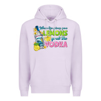 Lilac when life gives you lemons Premium Hoodie - texasbilliewilder