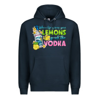 Navy when life gives you lemons Premium Hoodie - texasbilliewilder