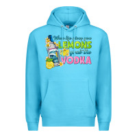 Ocean Blue when life gives you lemons Premium Hoodie - texasbilliewilder