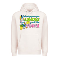 Pale Pink when life gives you lemons Premium Hoodie - texasbilliewilder