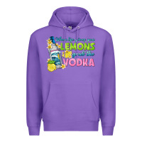 Purple when life gives you lemons Premium Hoodie - texasbilliewilder