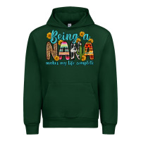 Forest Green being a nana makes my life complete Urban Hoodie - Zillion Design Studio