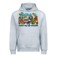 Heather Grey being a nana makes my life complete Urban Hoodie - Zillion Design Studio