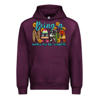 Mauve Wine being a nana makes my life complete Urban Hoodie - Zillion Design Studio