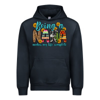 Navy being a nana makes my life complete Urban Hoodie - Zillion Design Studio