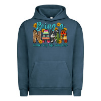 Pigment Midnight Navy being a nana makes my life complete Urban Hoodie - Zillion Design Studio