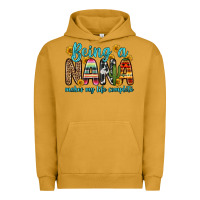 Pigment Peanut Butter being a nana makes my life complete Urban Hoodie - Zillion Design Studio