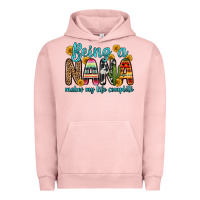 Pigment Salmon being a nana makes my life complete Urban Hoodie - Zillion Design Studio