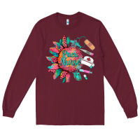 Burgundy western  pacu nurse medical instruments Long Sleeve Tee - BarkalooDesign