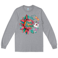 Heather Grey western  pacu nurse medical instruments Long Sleeve Tee - BarkalooDesign