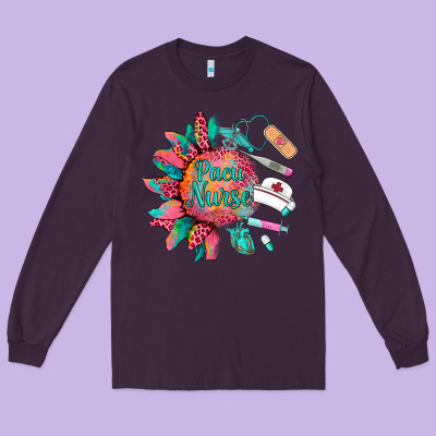 Western  Pacu Nurse Medical Instruments Long Sleeve Tee Designed By Barkaloodesign