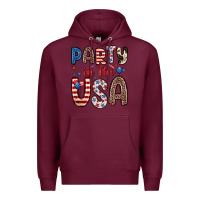 Burgundy party in the usa Premium Hoodie - Zillion Design Studio
