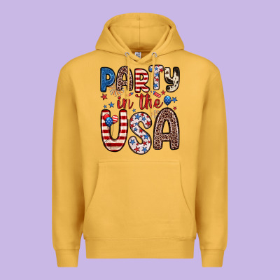 Party In The Usa Premium Hoodie Designed By Zillion Design Studio
