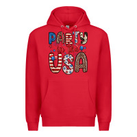 Red party in the usa Premium Hoodie - Zillion Design Studio