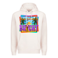 Pale Pink your future is bright Premium Hoodie - texasbilliewilder